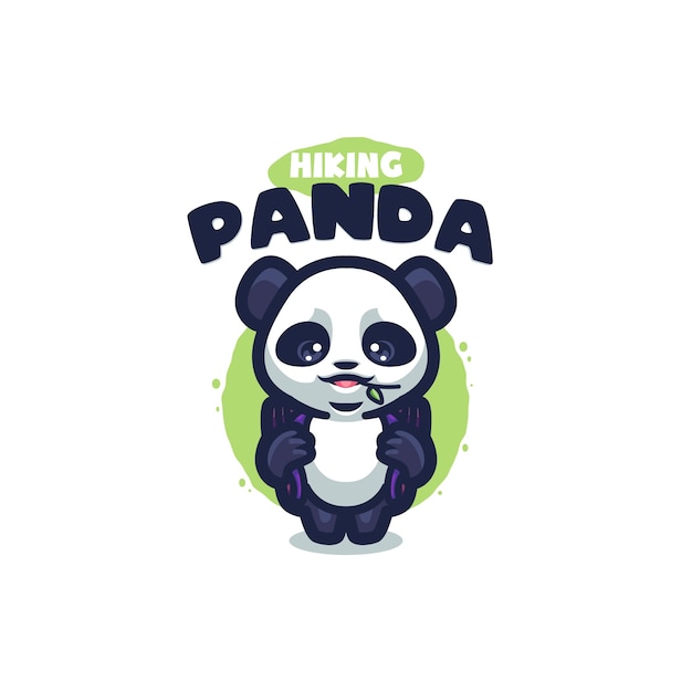 귀사를위한 Panda Cartoon 로고