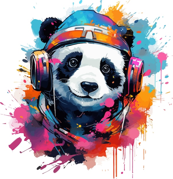 panda cartoon vector