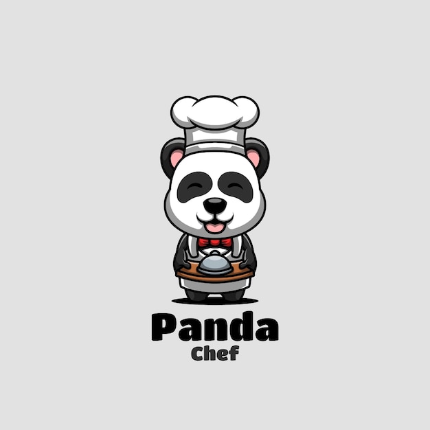 Vector panda chef