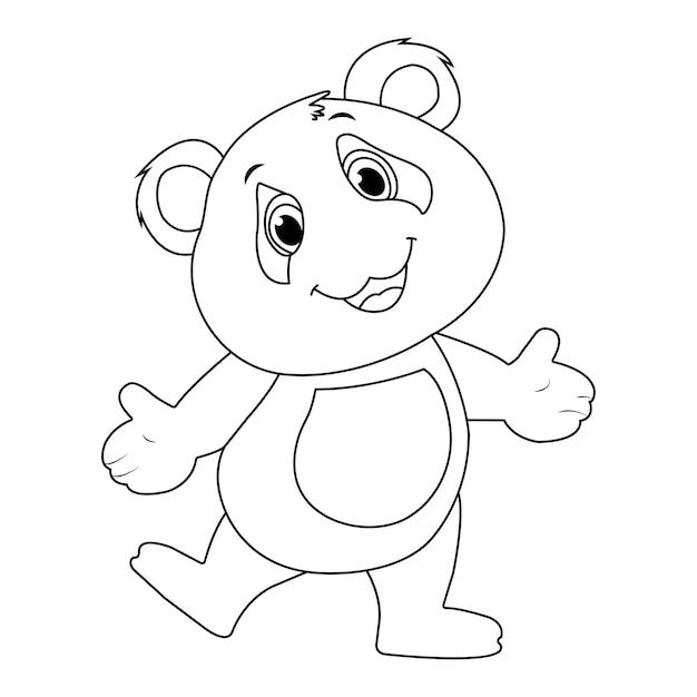 Panda coloring page