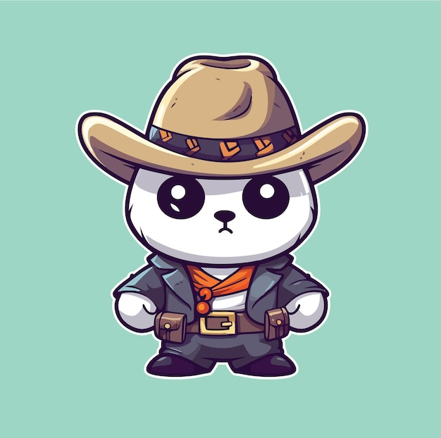 Panda Cowboy Sheriff Styles