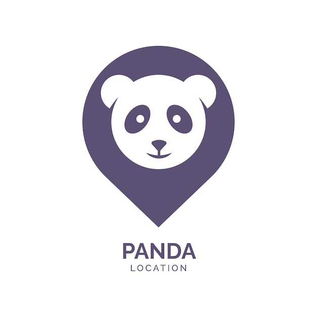 Panda dierentuin logo vector