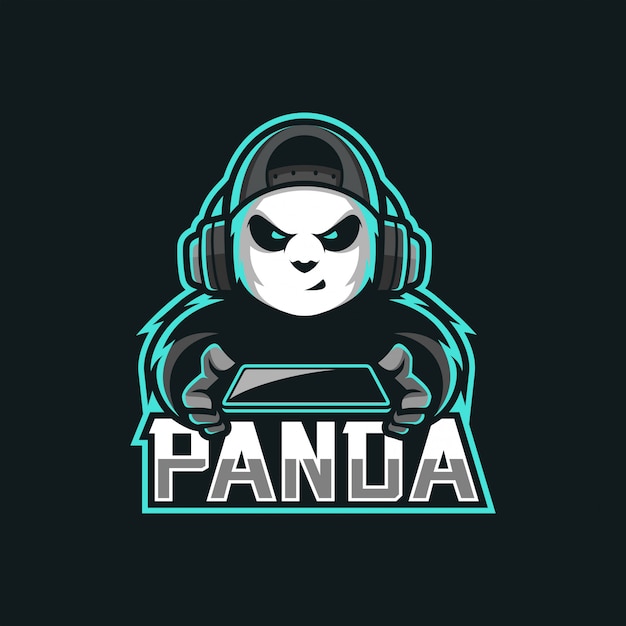 Vector panda esport logo