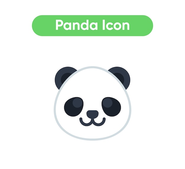 Panda face vector isolated icon Panda emoji illustration Panda vector isolated emoticon