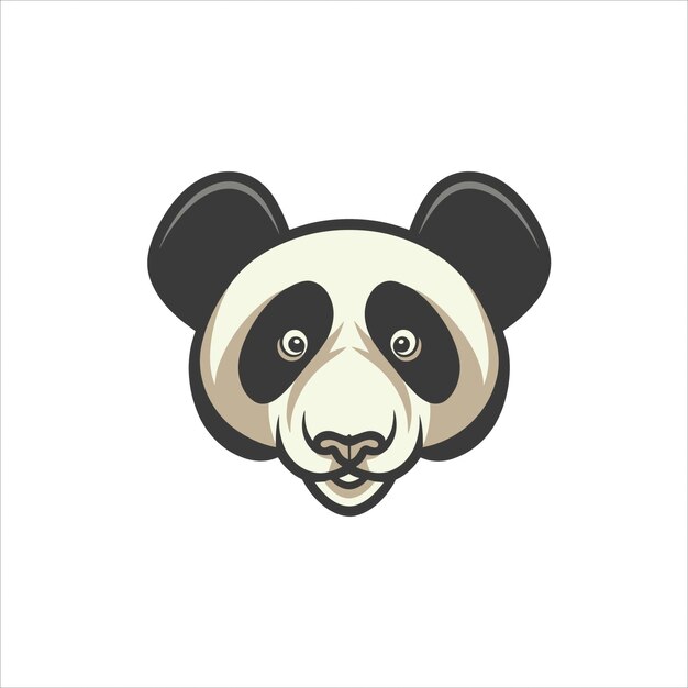 Premium Vector | Panda flat vector illustration logo design