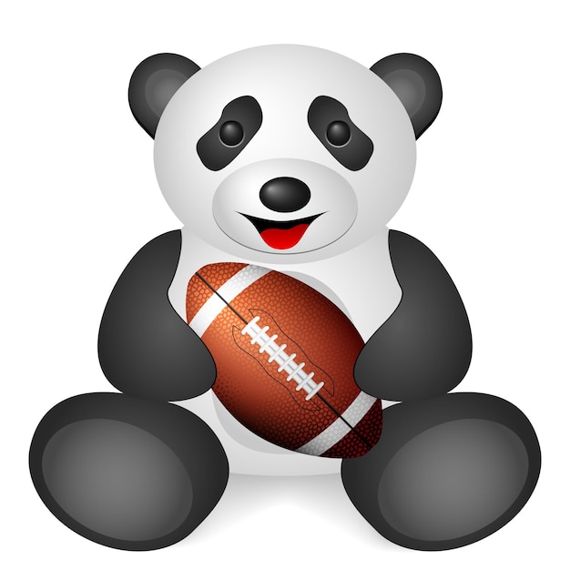 Панда футбольный мяч