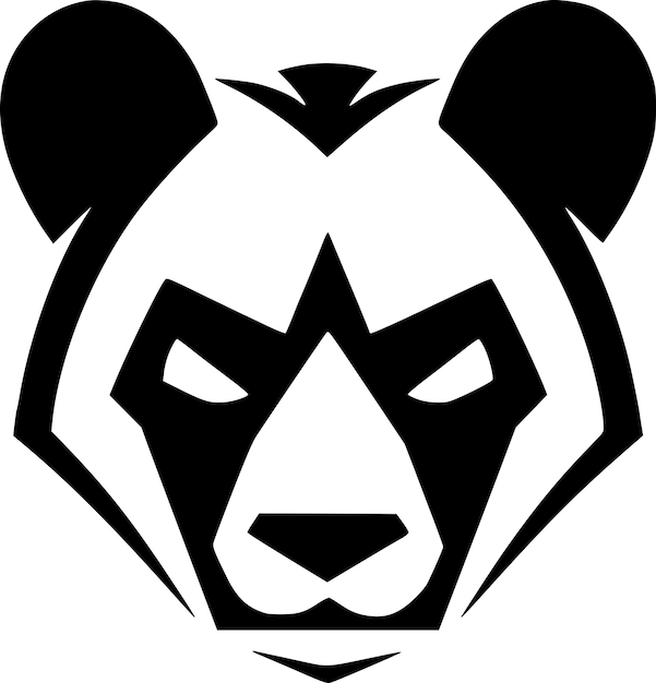 Panda High Quality Vector Logo Vector illustratie ideaal voor Tshirt grafiek