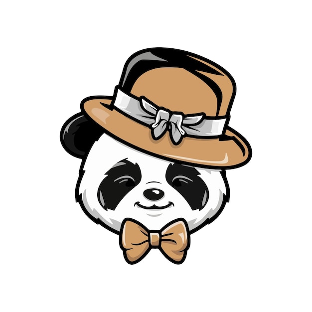 Panda-illustratie in een schattige stijl