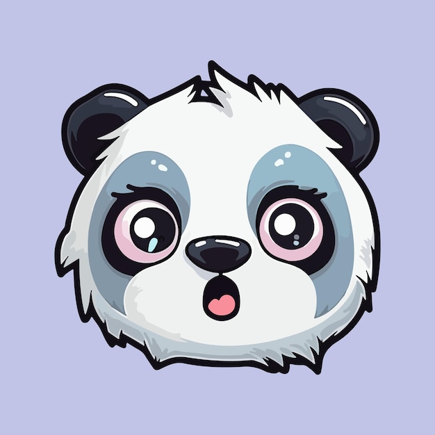 Vettore illustrazione del panda simpatico orso cartoon design