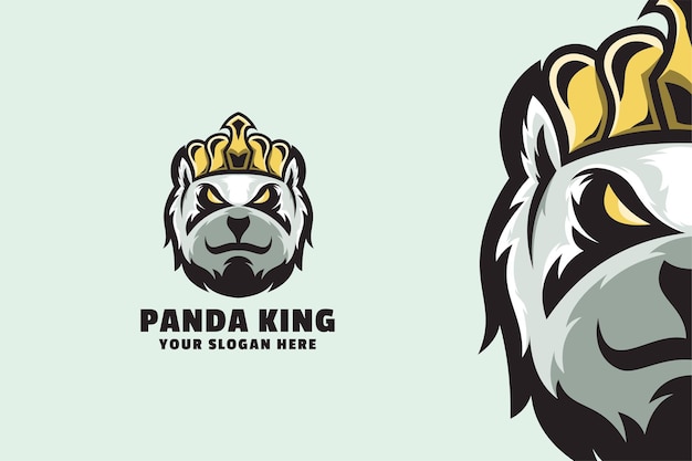 Panda King Logo sjabloon