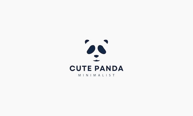 Panda logo logo pictogram ontwerpsjabloon