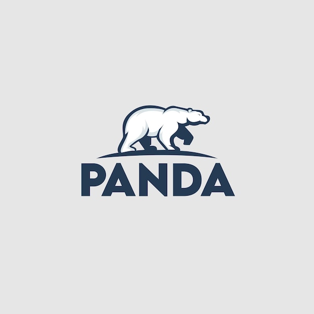 Panda logo ontwerpsjabloon beer logo ontwerpsjabloon