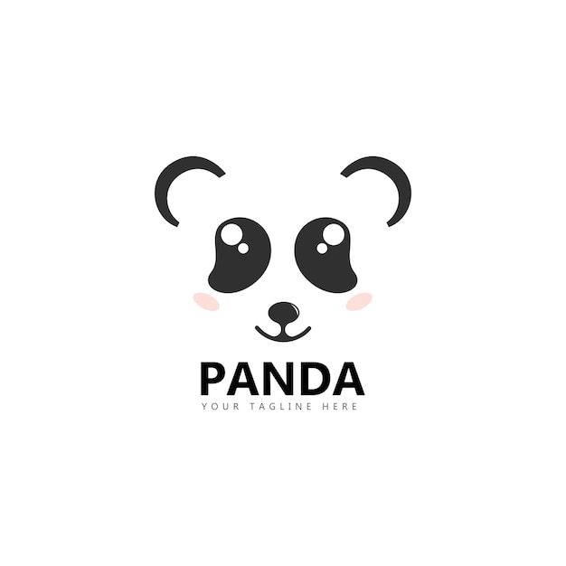 Panda logo template vector illustration