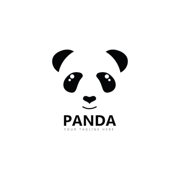 Illustrazione di vettore del modello di logo del panda