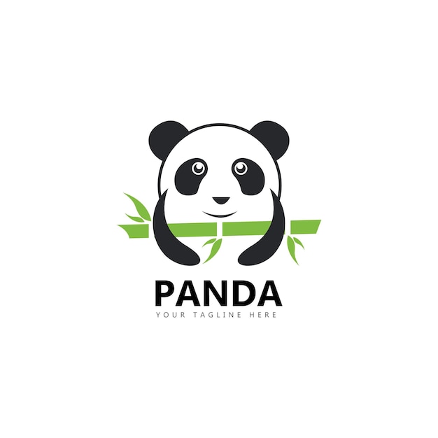 Panda logo template vector illustration