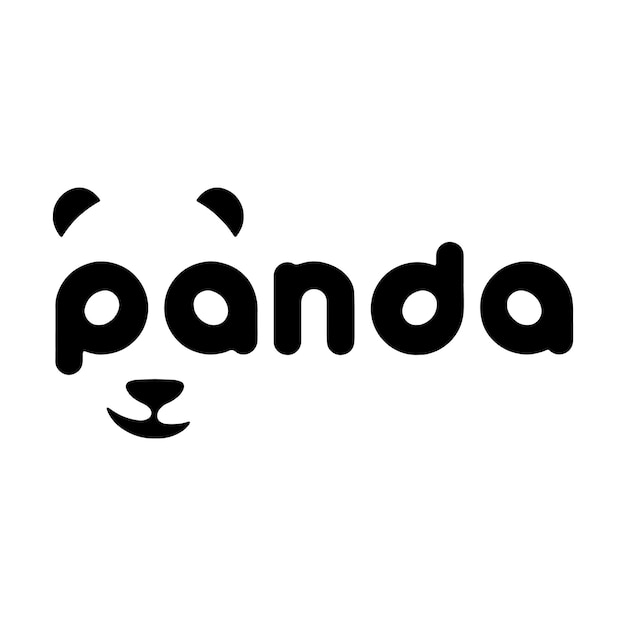 Panda logo vector tshirt