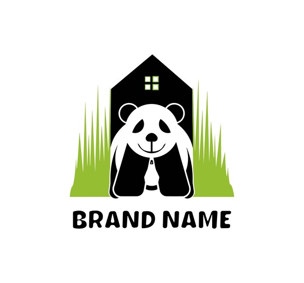 panda logo with her