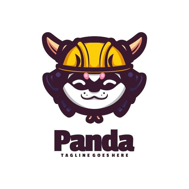 Logo panda con il titolo'logo per un'azienda chiamata panda '