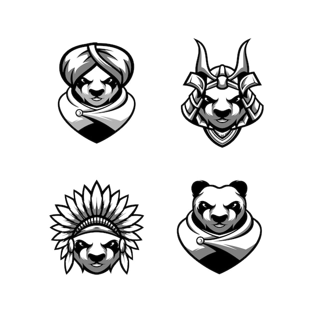 パンダのマスコットデザイン