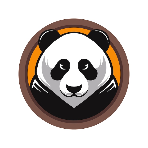 Panda Mascot Logo Concept Vector Illustratie Cartoon Geschikt Voor Logo Behang Banner Achtergrond Kaart Boek Illustratie TShirt Design Sticker Cover etc
