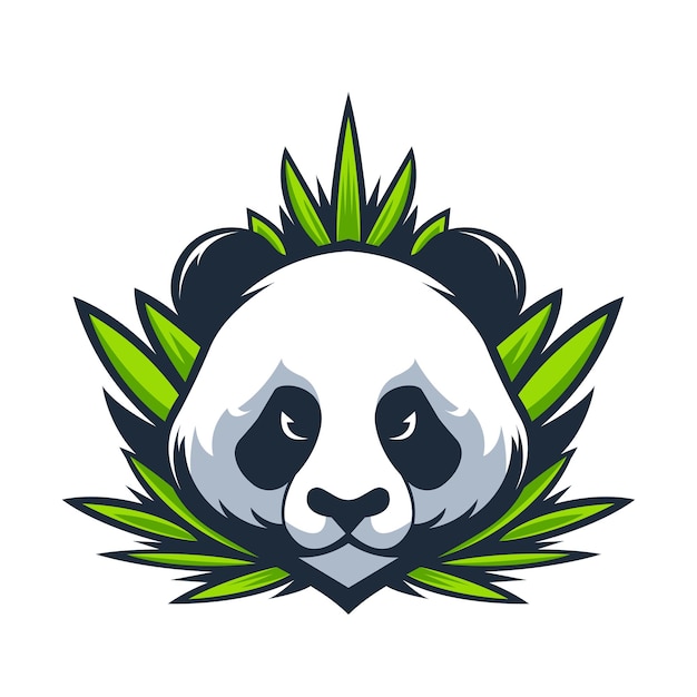 Panda Mascot Logo Concept Vector Illustration Cartoon Suitable For Logo Wallpaper Banner Background Card Book Illustration TShirt Design Sticker Cover etc