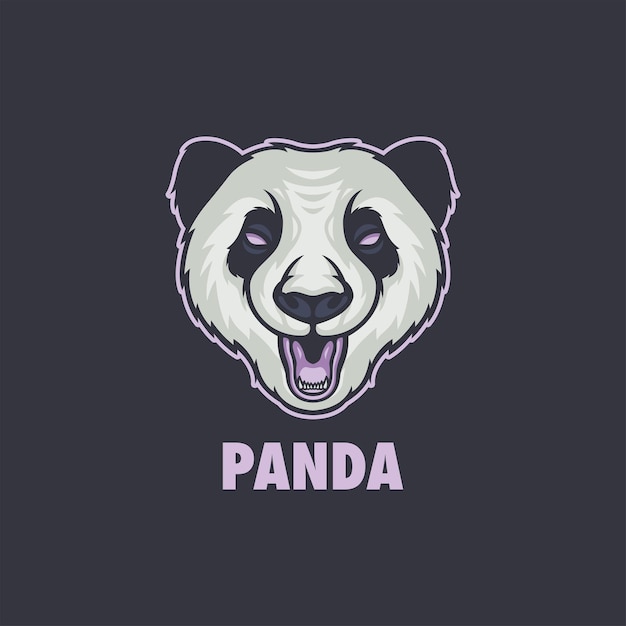 Vector panda mascot-logo