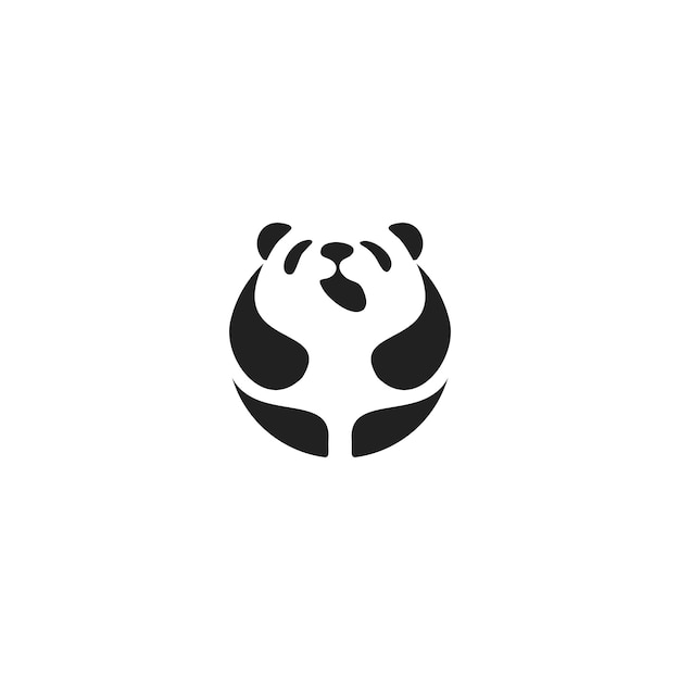 Logo del monogramma panda