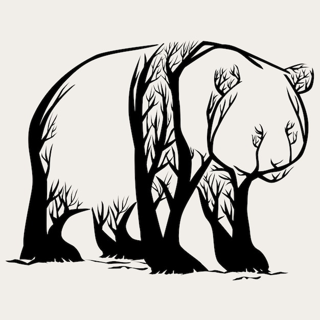 Vector panda trees