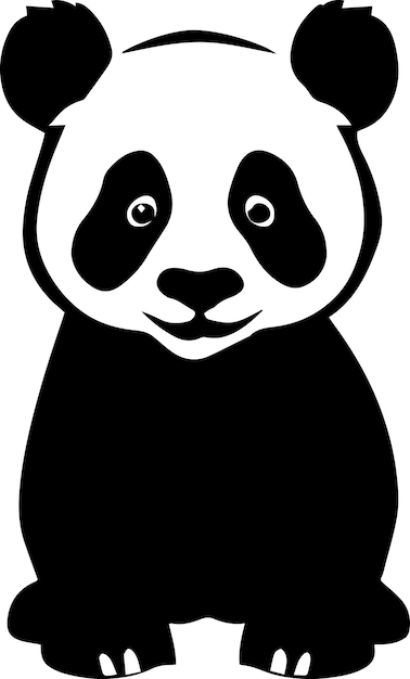 Panda Vector Silhouett 4