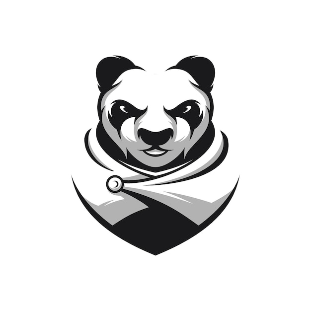 Panda warrior mascot