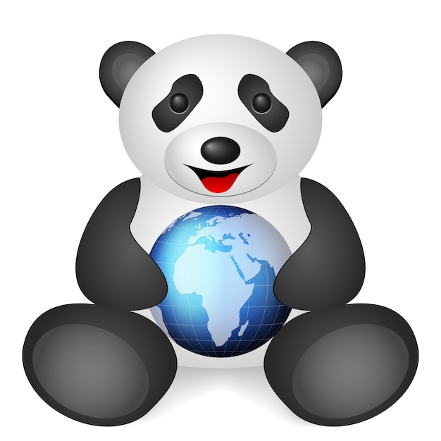 Panda world globe