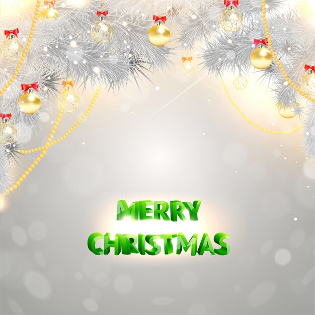 Vector panel natural christmas new text