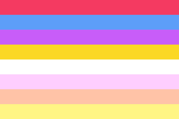 Vector pangender pride flag lgbtq flag