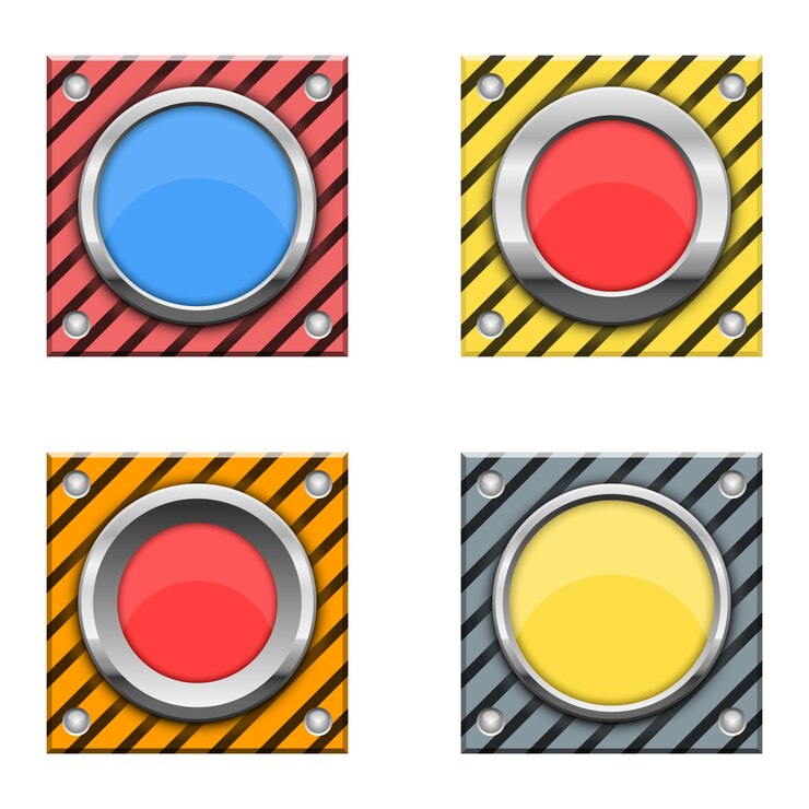Vector panic button   design illustration isolated