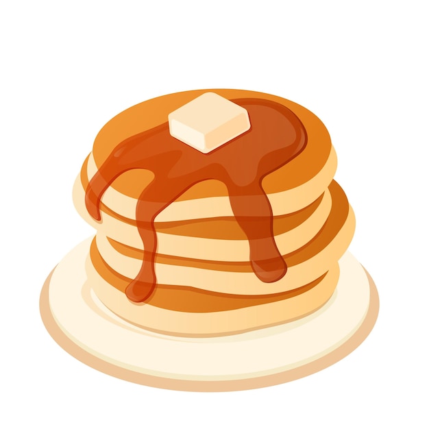 Pannenkoeken met boter en honing