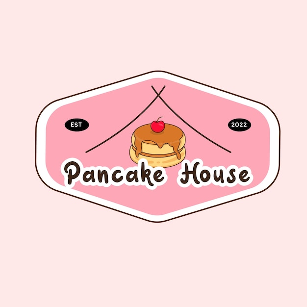 Pannenkoekenhuis Logo Badge Concept