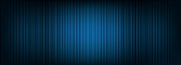 Panorama Dark Blue curtain background,modern style.