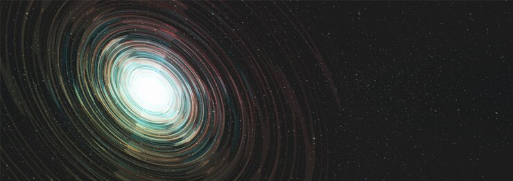 Vector panorama nebula interstellar on galaxy background with milky way spiral,universe and starry concept
