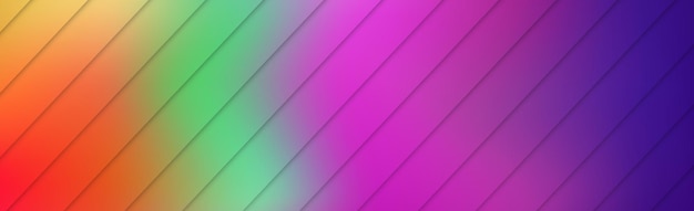 Vector panoramic abstract web background colorful gradient vector