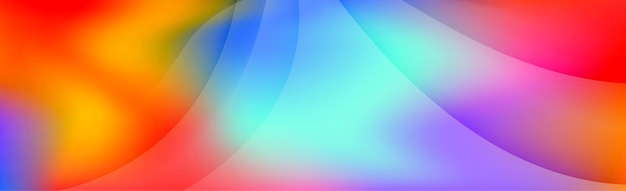 Panoramic abstract web background colorful gradient Vector