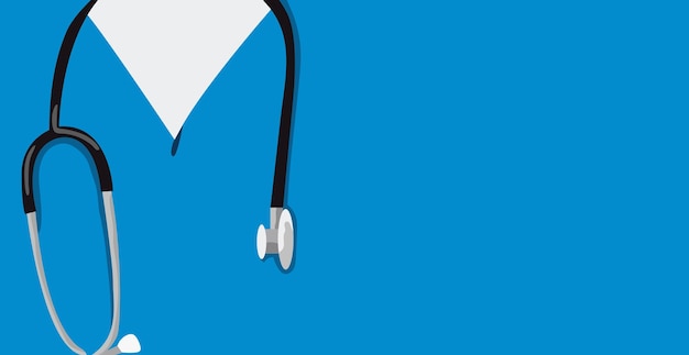 panoramic background medical specialized clothing doctor vector