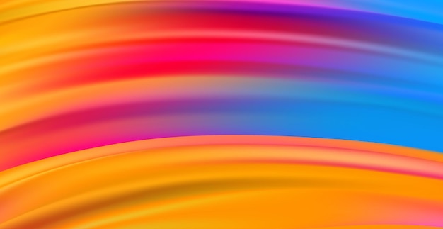 Panoramic background rainbow abstract web template Vector