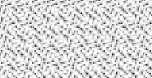 Vector panoramic gray wicker background, repeating elements - vector illustration