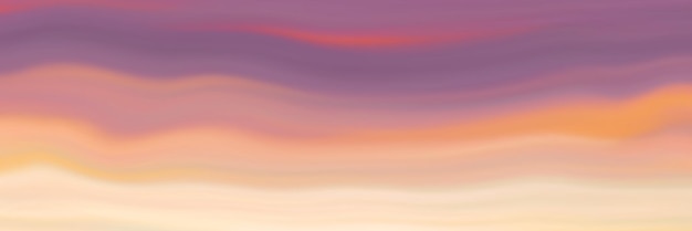 Vector panoramic view of the sunset sky background