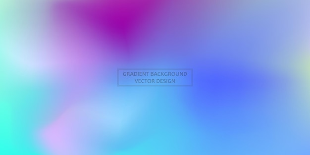 Panoramic web template multicolor gradient background stylish design element vector