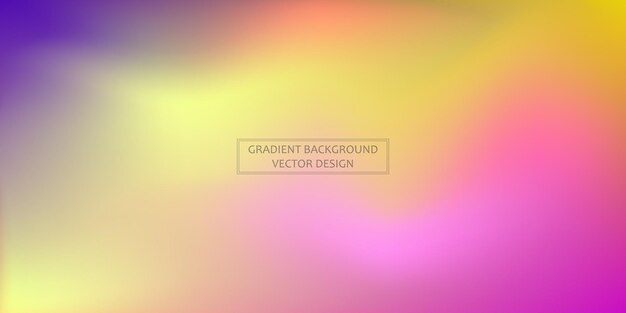 Panoramic web template multicolor gradient background stylish design element Vector