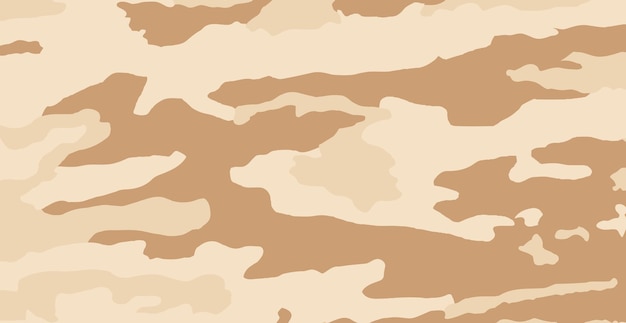Panoramische achtergrondtextuur militaire kaki zandcamouflage Vector