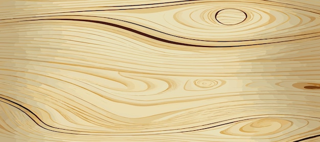 Panoramische textuur van licht hout met knopen vector