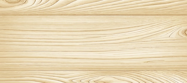 Panoramische textuur van licht hout met knopen Vector