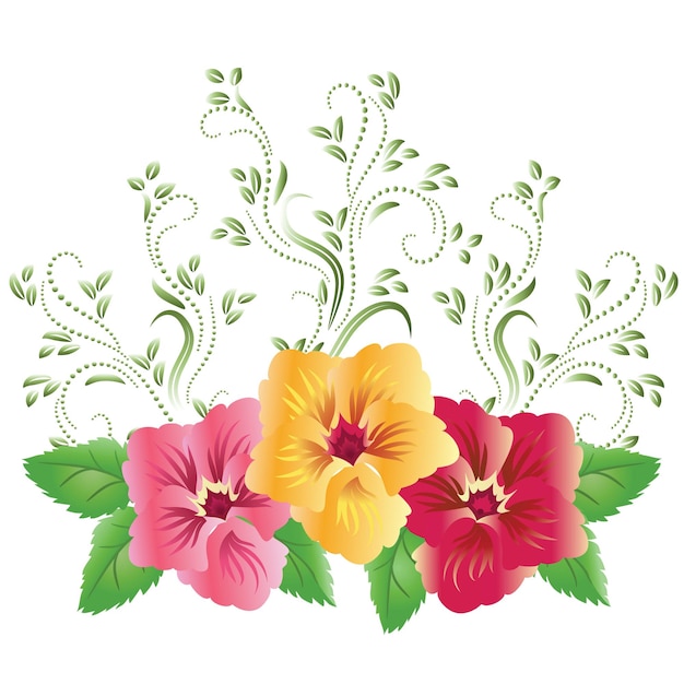 Pansies ornament